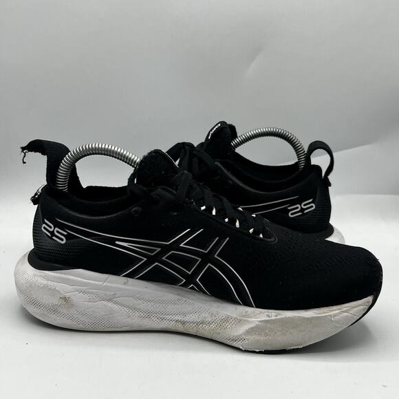 Asics Gel Nimbus 25 Womens Size 8 Black Running Shoes Sneakers 1012B356 - Picture 6 of 12